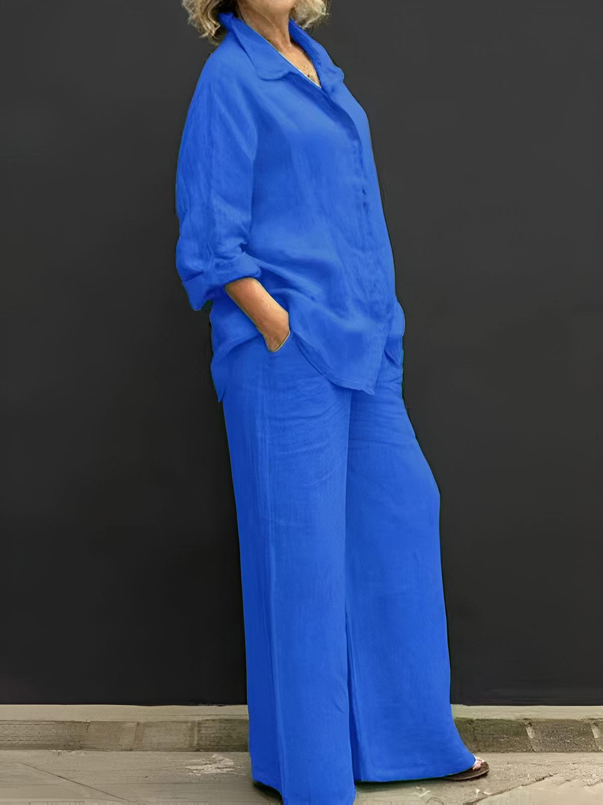 Lara Linen Shirt Suit