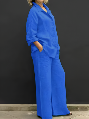 Lara Linen Shirt Suit