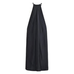 Vivianne | Cross-Back Satin Maxi Dress