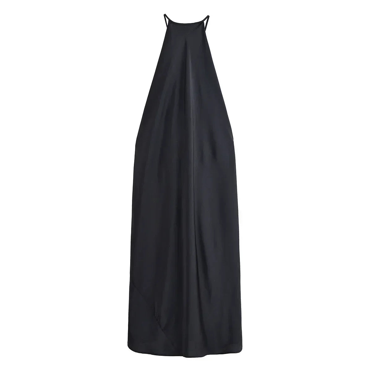 Vivianne | Cross-Back Satin Maxi Dress
