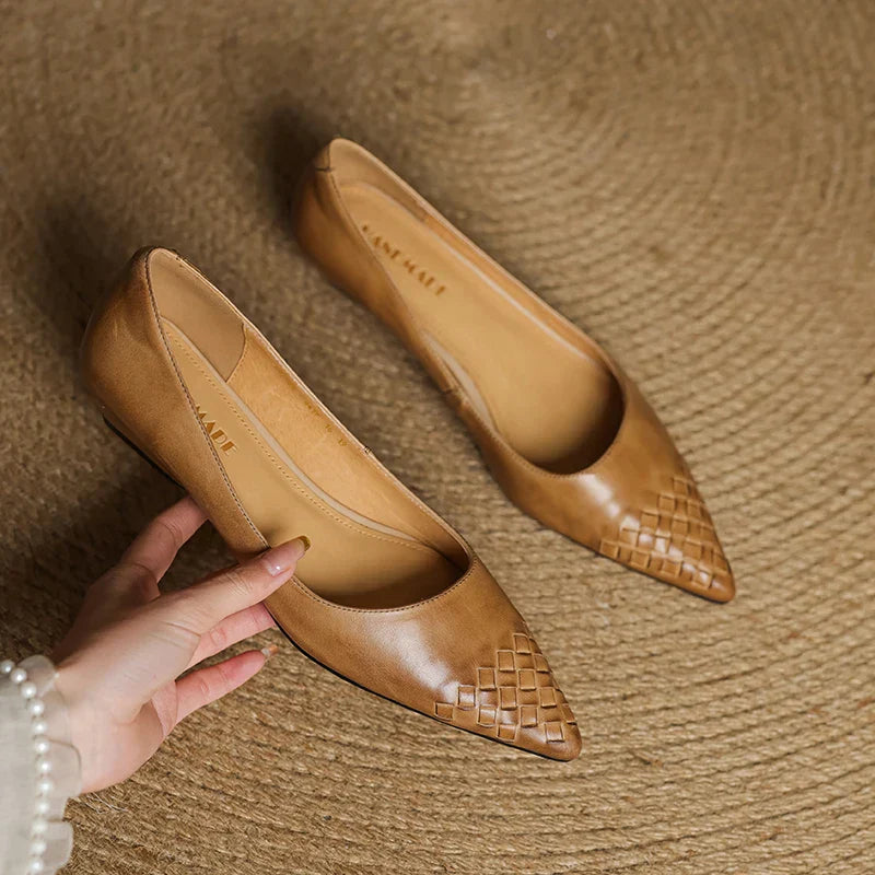 Zelith Genuine Leather Pumps