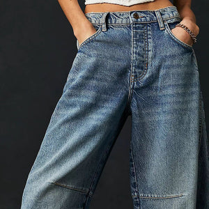 Everly Barrel-Leg Denims