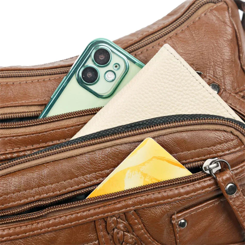 Olivia Vintage Charm | Soft Zipper Bag