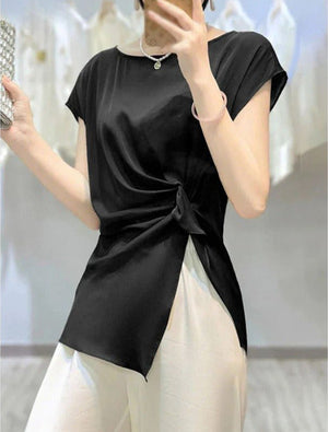 SoftCinch Side Drape Blouse