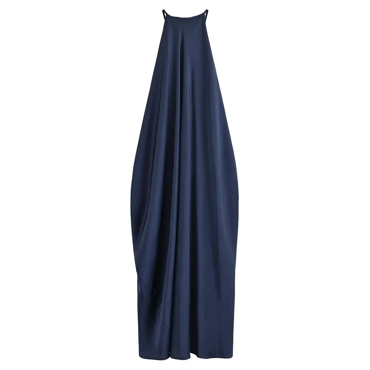 Vivianne | Cross-Back Satin Maxi Dress