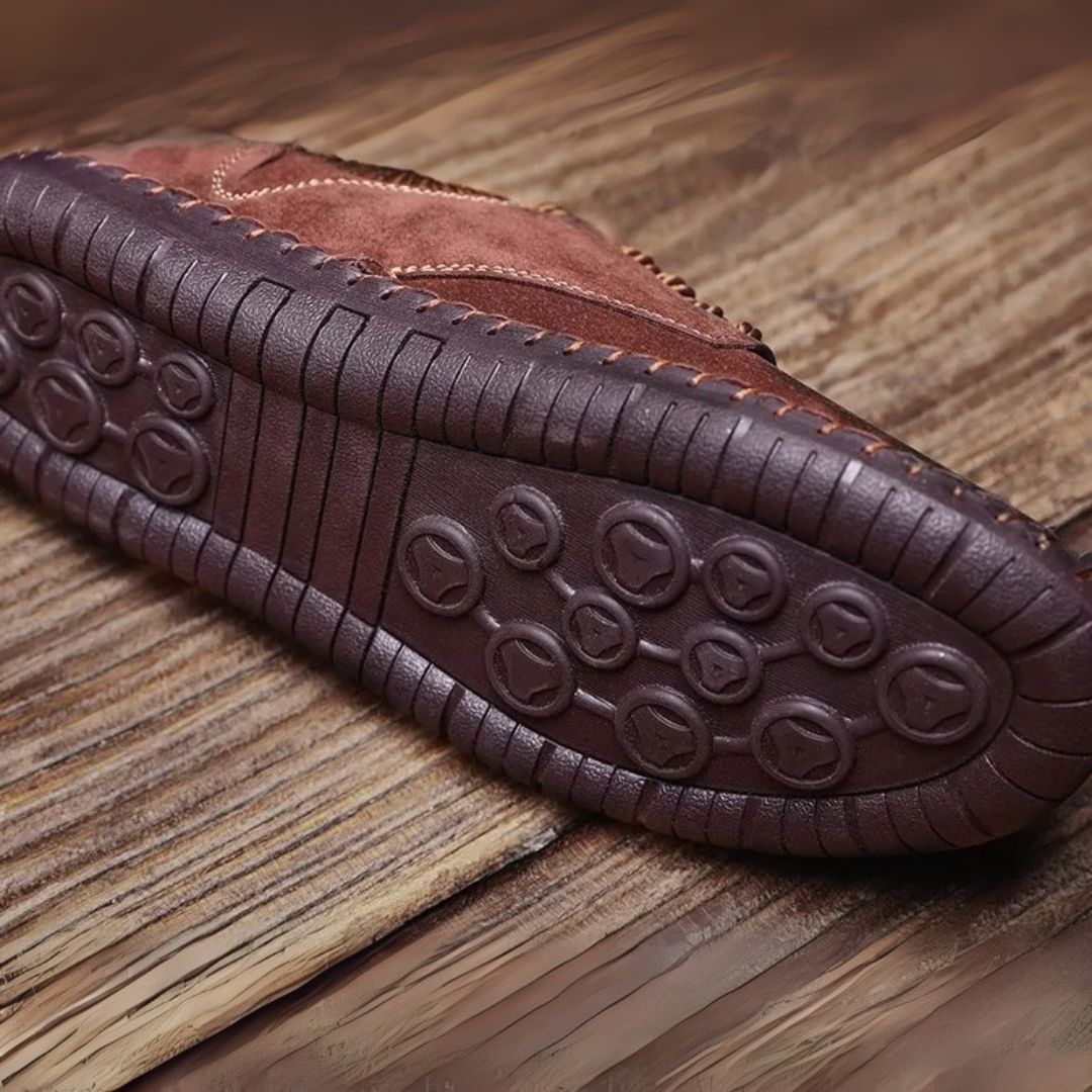 Men's Suede Hand-Stitched Shoes