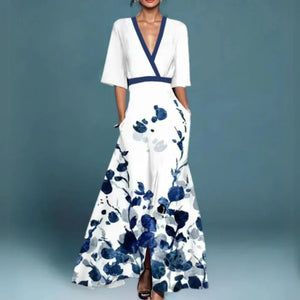 Jill™ | Elegant Maxi Dress with Floral Pattern