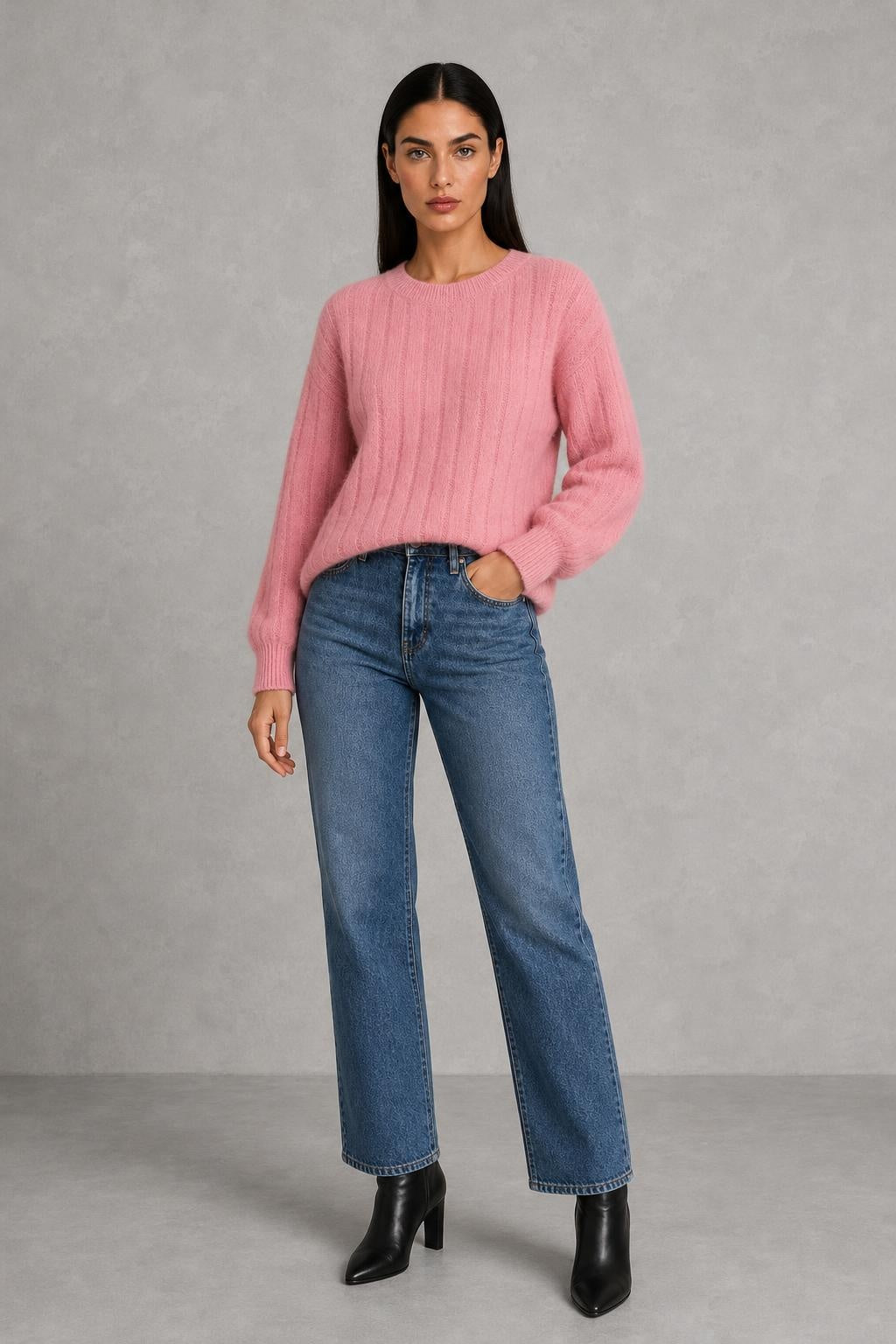 Erin | Balloon-Sleeve Ribbed Jumper — lifestyle — Helena [1c4123f4-2bef-4474-bc7c-ba2cffbaa903]