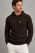 Joseph | Textured Drawstring Knit Hoodie — studio_closeup — Charles [73745fac-104b-499a-9a57-ae44ae949579]
