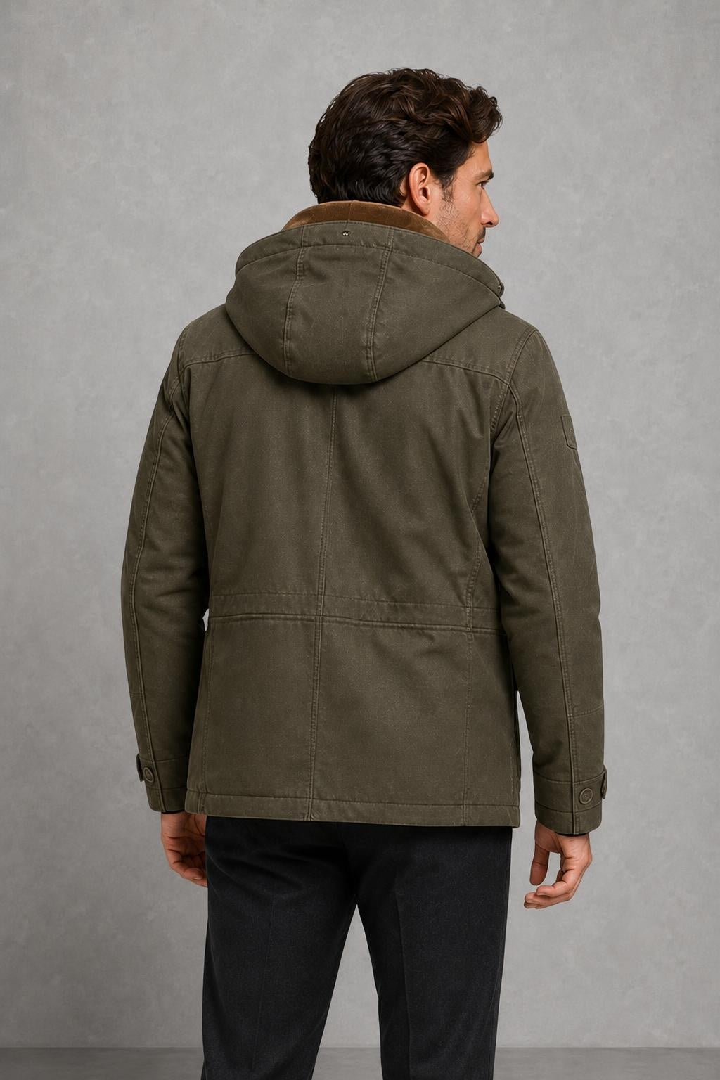 Benjamin | Fleece-Trim Hooded Utility Jacket — studio_back [63512d5e-e029-44c0-922f-2625ef3929ff]