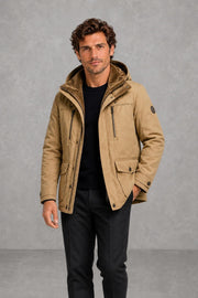Benjamin | Fleece-Trim Hooded Utility Jacket — studio_front [3777469c-c32e-443f-ad9c-bb2f1a6d5a24]