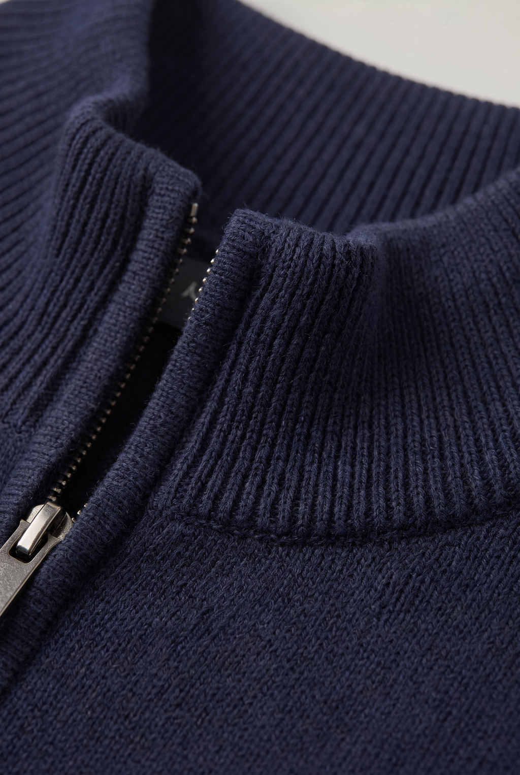 Archie | Funnel-Neck Quarter-Zip Jumper — view 6