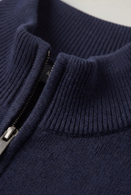 Archie | Funnel-Neck Quarter-Zip Jumper — view 6