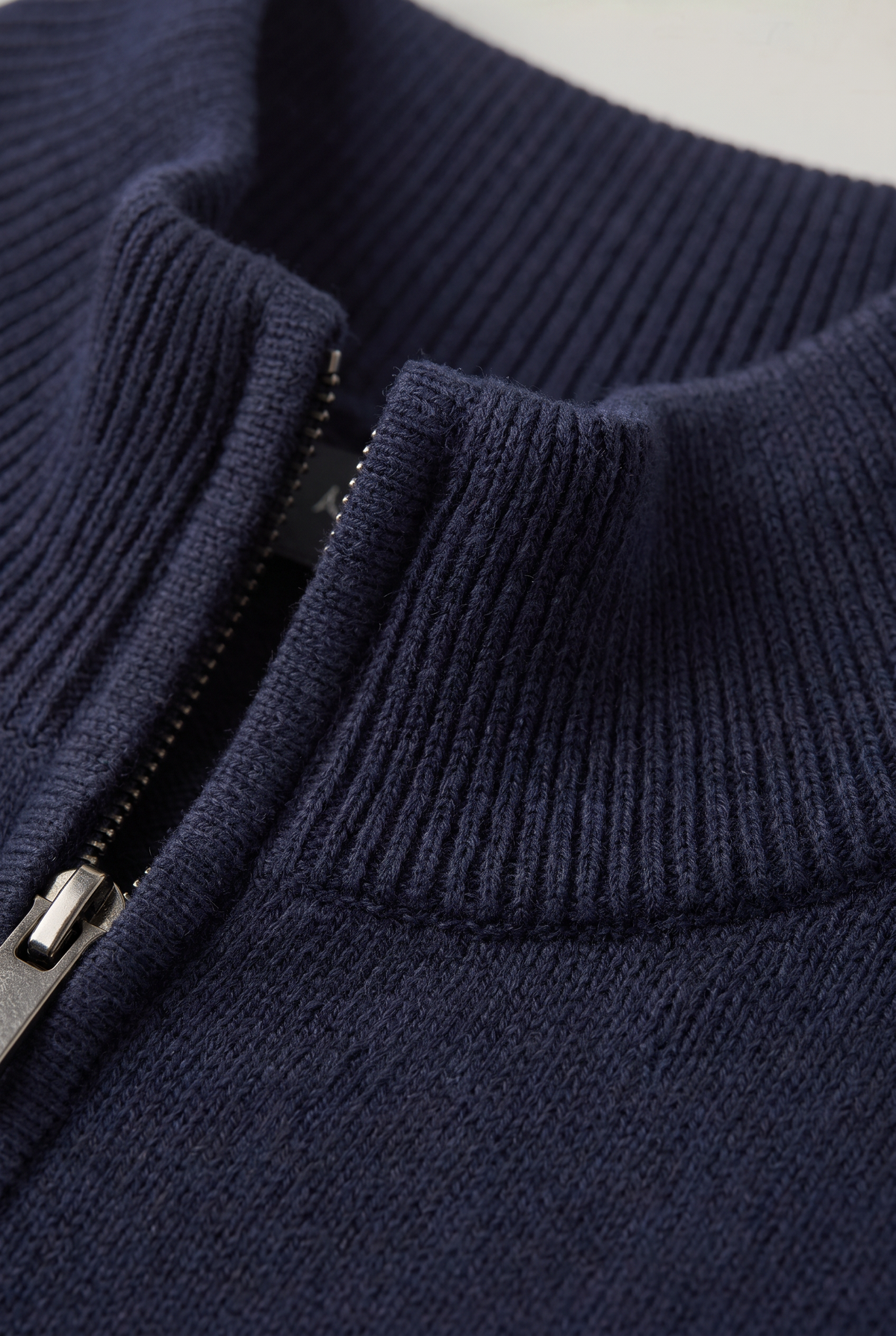 Archie | Funnel-Neck Quarter-Zip Jumper — view 6