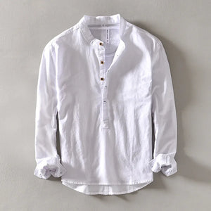 Linen Mandarin Shirt