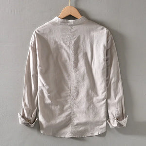 Linen Mandarin Shirt