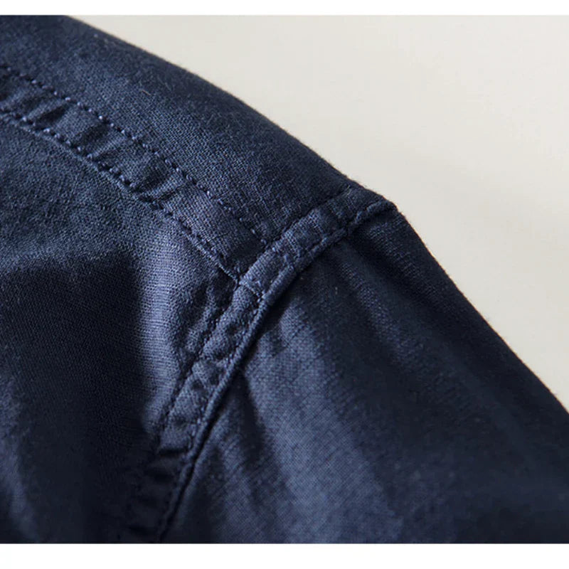 Linen Mandarin Shirt