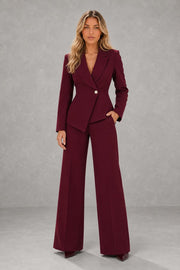 Emma | Shaped-Waist Wide-Leg Trouser Suit — studio_front — Sofia [419f4631-5b00-4a83-b208-bebbf2d5919c]