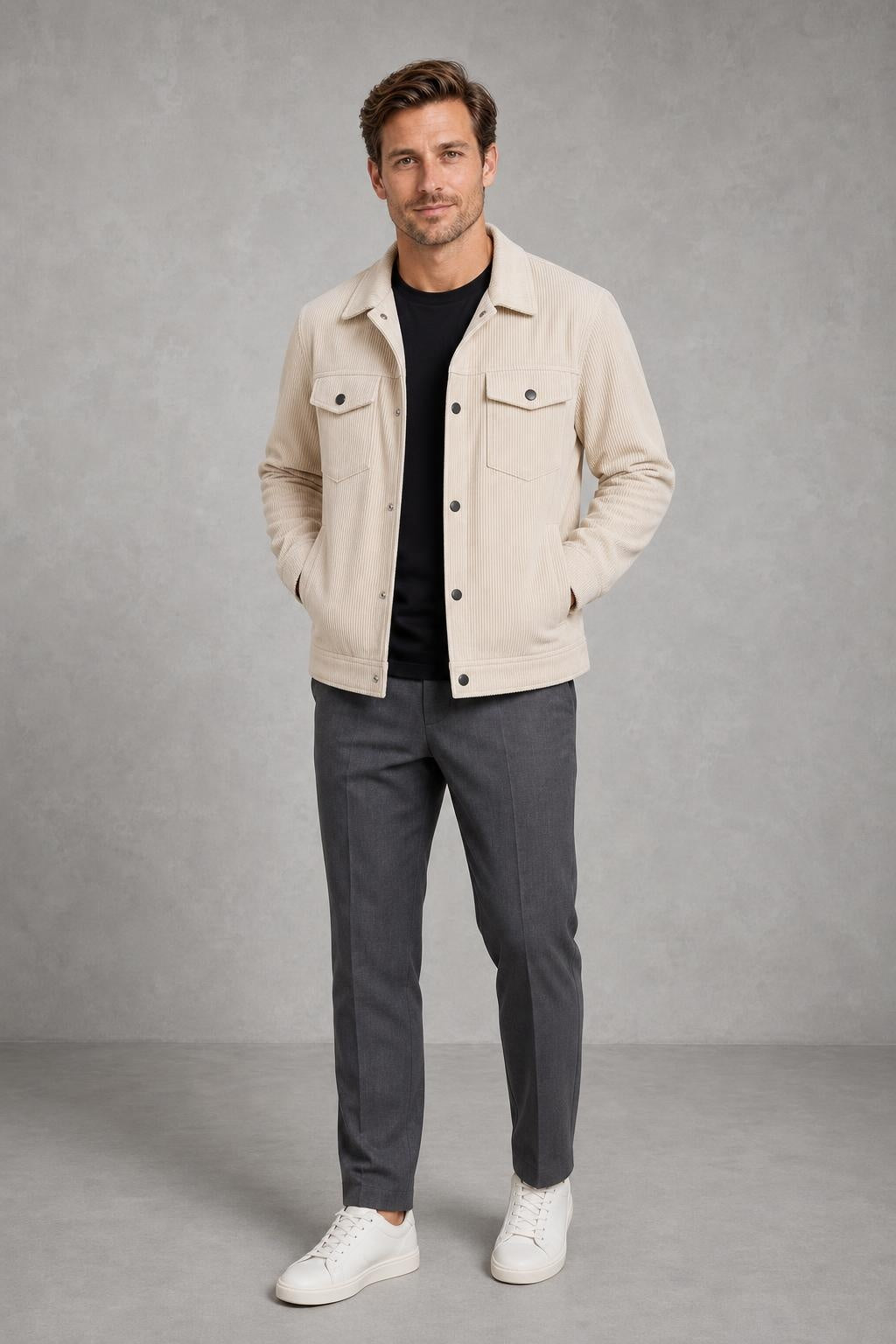 Oscar | Patch-Pocket Corduroy Jacket — lifestyle — Charles [7c92293f-51b4-4393-93ce-4fa3e9e3af2d]