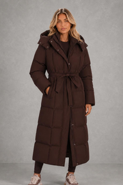 Robyn | Belted Longline Quilted Coat — studio_front — Sofia [b3306a09-bb61-44bd-ab03-e0863d05a44e]