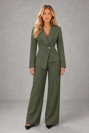 Emma | Shaped-Waist Wide-Leg Trouser Suit — studio_front — Sofia [616a0968-f5a2-4ca6-ac17-866e3f150708]