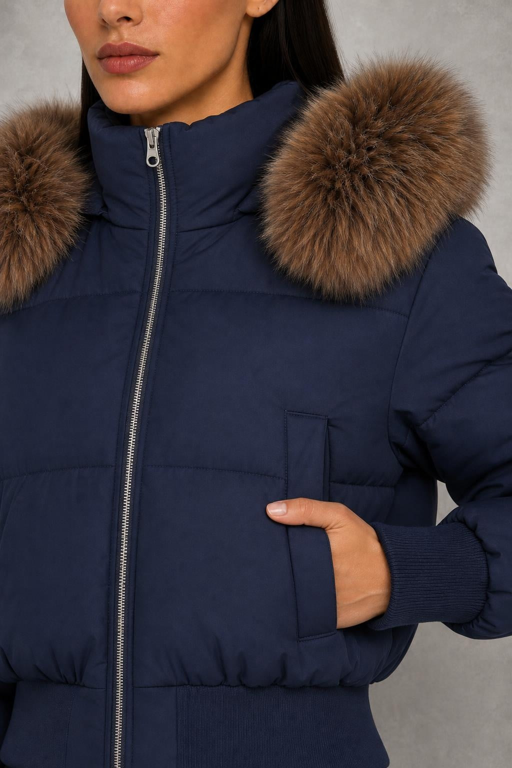 Mia | Plush-Collar Cropped Puffer Jacket — studio_closeup — Helena [14de5855-5666-4356-bf1e-81202b00efcc]