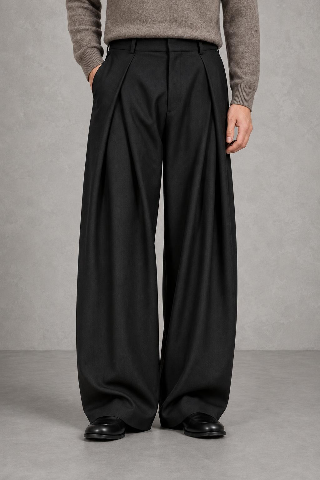 Billie | High-Rise Deep-Pleat Wide-Leg Trousers — studio_front — Charles [b9e68865-a69b-4a76-a2f6-77d4d2a70a7d]