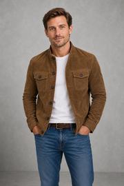 Dylan | Faux-Suede Button-Front Jacket — studio_front — Charles [d31effe7-10a7-4fc3-8c04-35f8b41c9fc1]