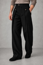 Frankie | Button-Detail Wide-Leg Trousers — studio_front — Charles [e34f490d-3839-4c6c-9d36-6e97a23c1954]