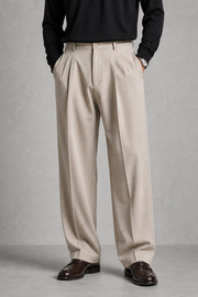 Samuel | Pleat-Front Relaxed Trousers — studio_front — Charles [f58e3a86-cb6b-47aa-9663-767463bf00e6]