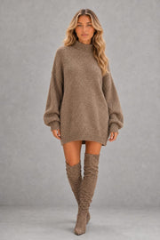 Florence | Balloon-Sleeve Knit Mini Dress — studio_front — Sofia [a1a66b97-9341-4341-8dfc-3e99bea6bfbe]