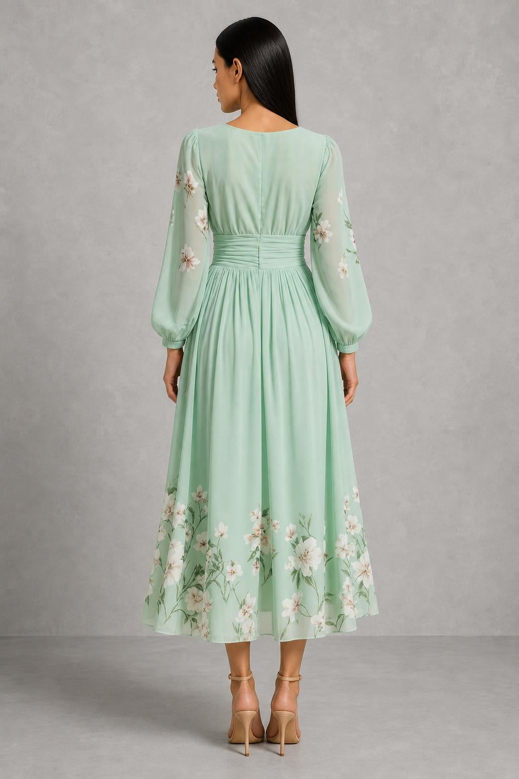 Prescela | Floral Midi Dress — studio_back — Helena [ed9af357-3fbd-4fa2-a8d9-b06106f1c941]