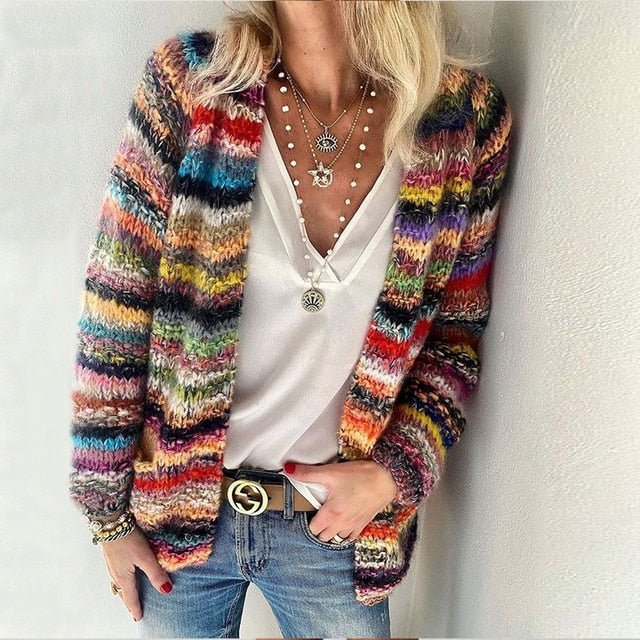 Lunna | Cozy Multicolor Cardigan