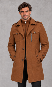 Henry | Zip-Bib Longline Overcoat — studio_front — James [07e7a3cb-1c58-4c56-923e-77e09351ed6e]