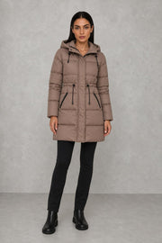 Ruby | Drawcord-Waist Hooded Puffer Coat — studio_front — Helena [7dad77c7-6edf-41c9-8a98-dfae27924a62]
