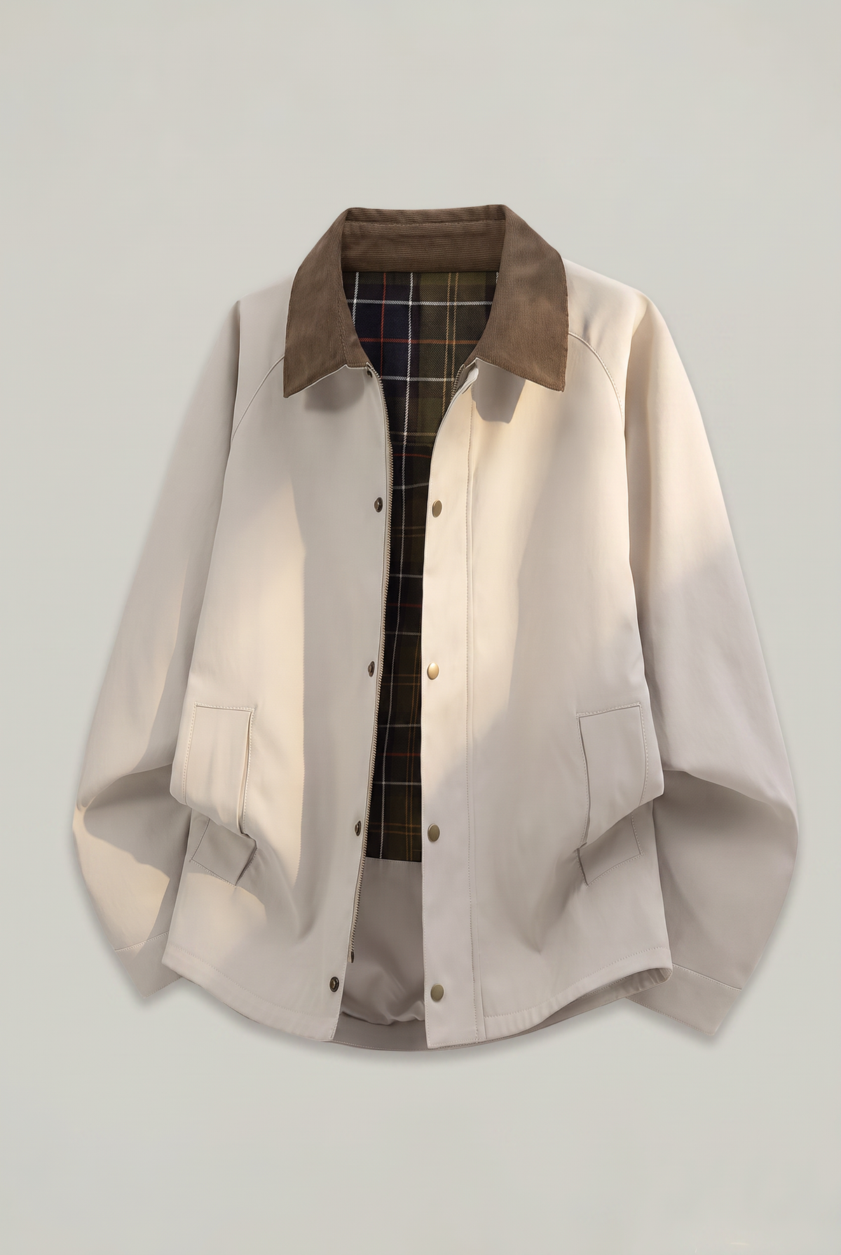 Charlie | Contrast-Collar Button-Front Jacket — view 5