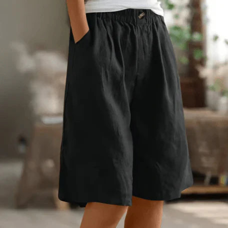 Loose Linen Shorts