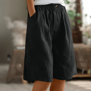 Loose Linen Shorts