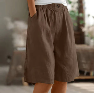 Loose Linen Shorts