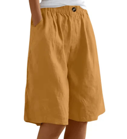 Loose Linen Shorts