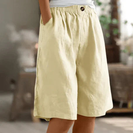 Loose Linen Shorts