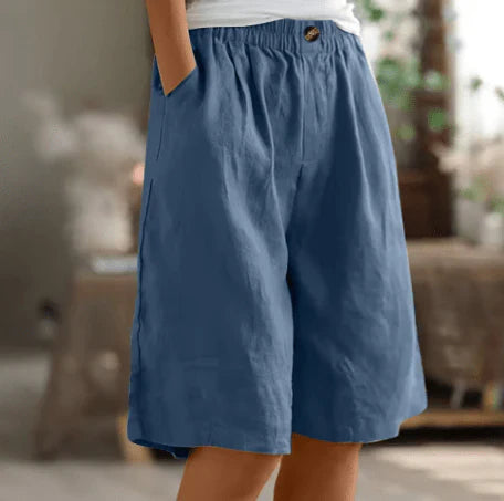 Loose Linen Shorts