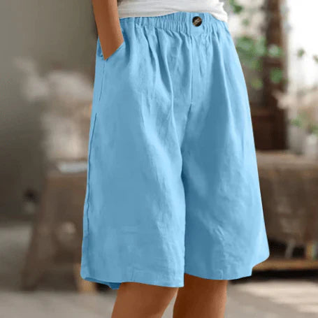 Loose Linen Shorts