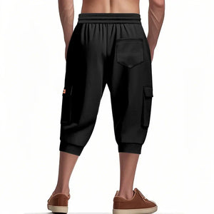 Noir Cropped Cargo Pants