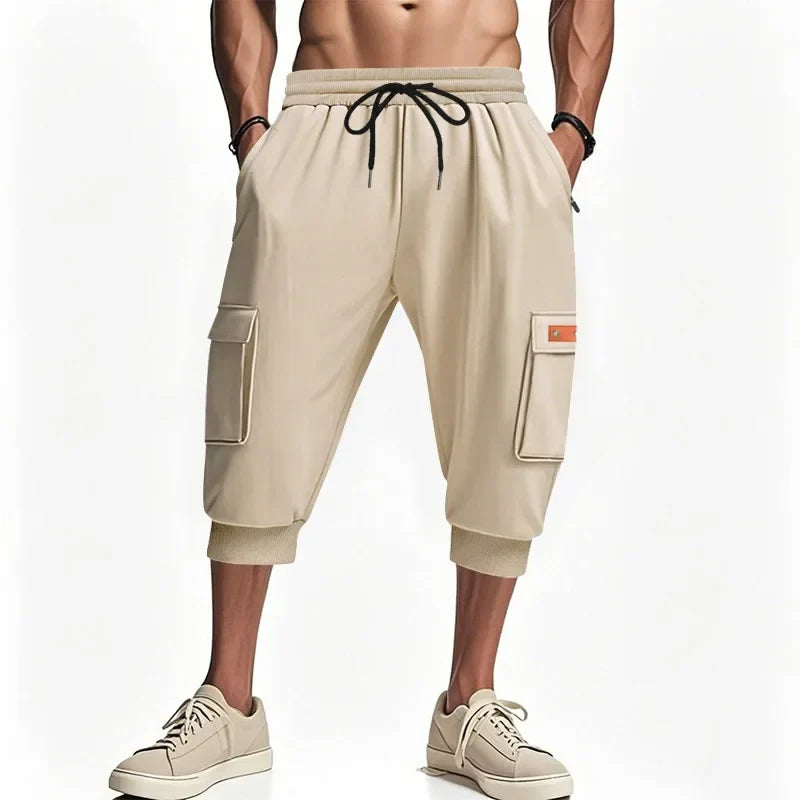 Noir Cropped Cargo Pants