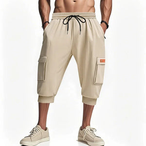 Noir Cropped Cargo Pants