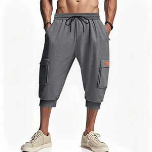 Noir Cropped Cargo Pants