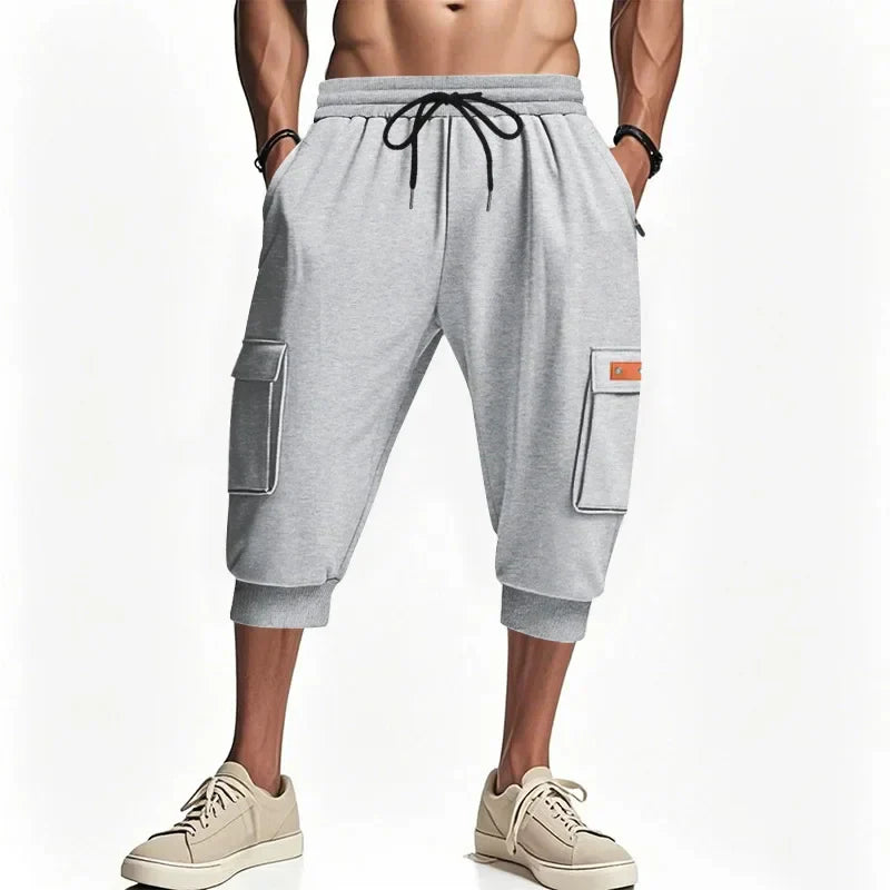 Noir Cropped Cargo Pants