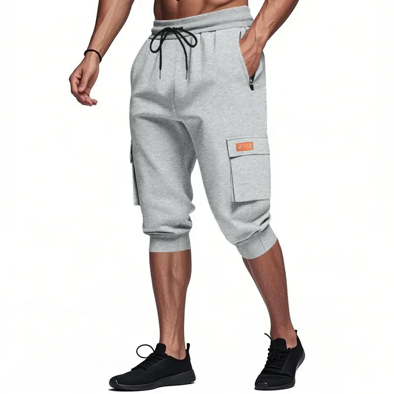 Noir Cropped Cargo Pants