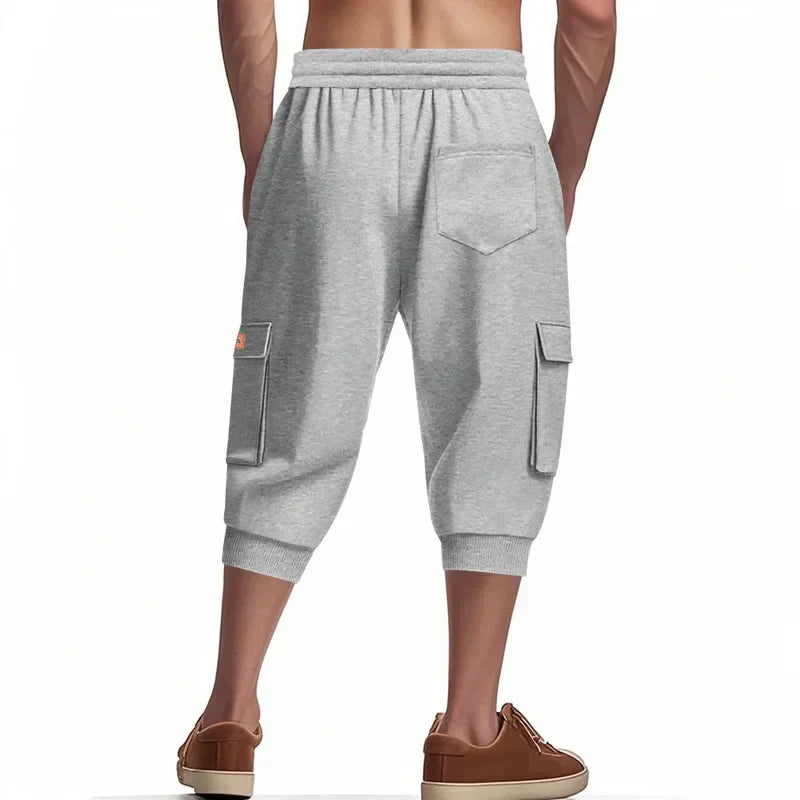 Noir Cropped Cargo Pants